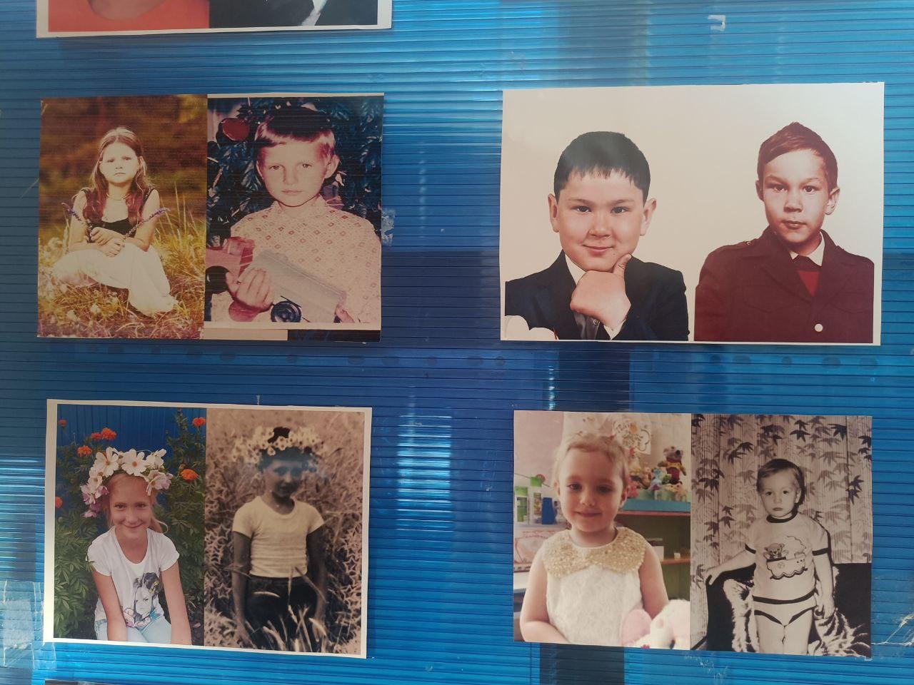 В нашей школе в честь пап проведена выставка фотографий.
